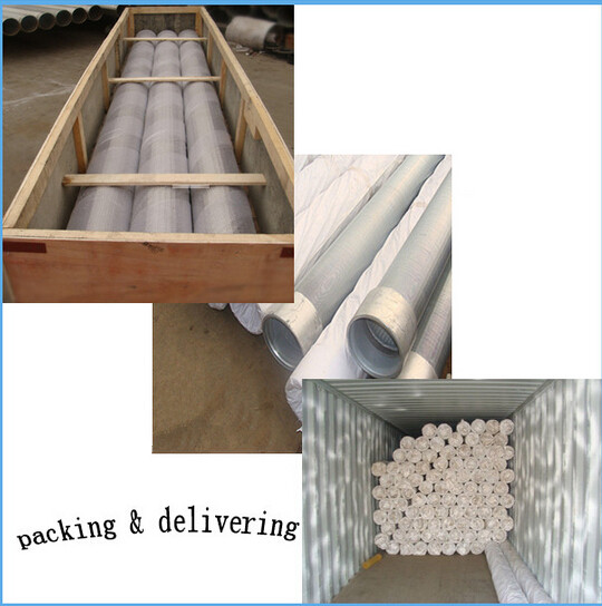 Stainless steel johnson wedge wire screen filter tube / deep well filter screen pipe for oil & gas well