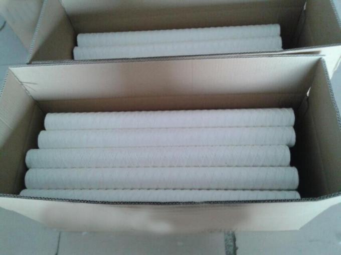 5 micron string wound filter cartridge in water treatment with PP core or stainless steel core