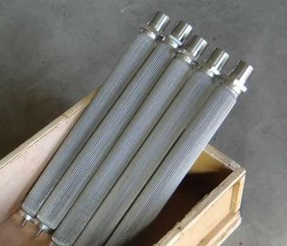 China 316L 1um sintered wire mesh filter for water filtration / SS sintered pleated filter supplier