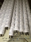 70” length 5um PP Yarn String Wound Filter Cartridges with Ss Core or PP Core