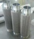 Stainless steel pleated filter elements/multi-layer stainless steel folding wave filter cartridge