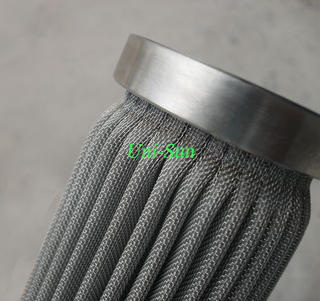 Unisun Stainless Steel Woven Mesh Filter Media Corrosive Liquids Filter Cartridge